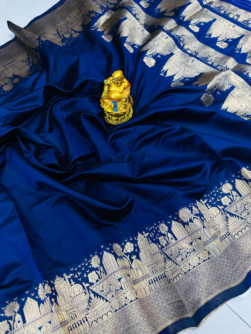 Deni Soft Silk Saree | Shoppers Trend