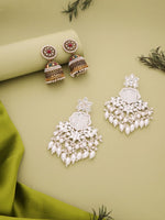 Load image into Gallery viewer, Aadvika Stones Cluster Jhumka Earrings | Shoppers Trend
