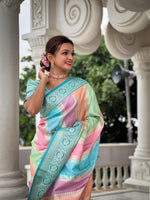 Load image into Gallery viewer, Jinika Pure Banarasi Silk Saree For Wedding | Shoppers Trend
