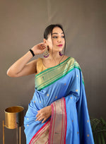 Load image into Gallery viewer, Laxmi Paithani Saree | Shoppers Trend
