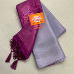 Load image into Gallery viewer, Light Gray soft silk sarees with price and online shopping price under 1000 . this fabric most unique  and soft silk sarees for weddings .and this fabric most famous and silver zari weaving work . 
