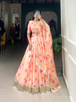 Load image into Gallery viewer, Janki Tabby Silk Dhavani Set | Half-Saree | Shoppers Trend
