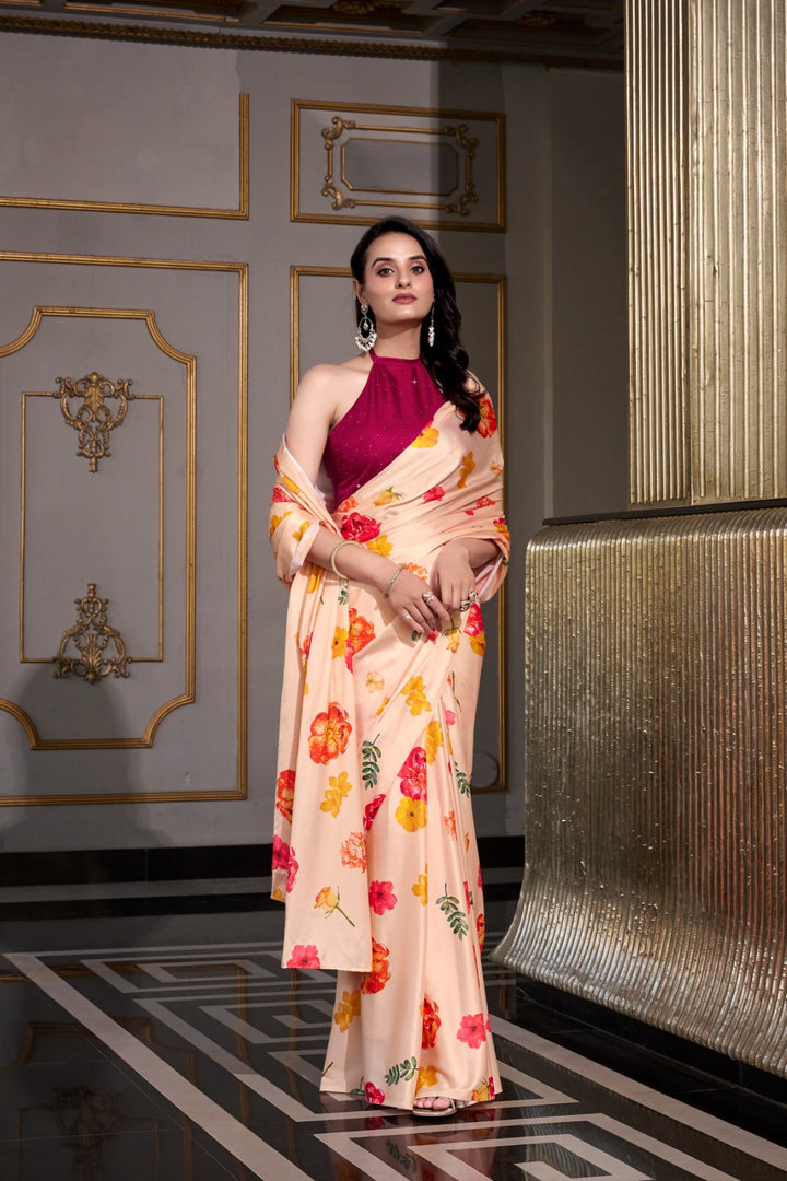 Cream Satin Silk Saree , Cream Color Party Wear Saree , Cream Saree with Printed Design , Cream Saree with Moonga Blouse , Cream Zari Saree , Cream Silk Saree for Wedding , Elegant Cream Color Saree , Cream Saree with Hotfix Work , Soft Cream Designer Saree , 
Cream Saree for Festive Wear , Latest Cream Saree Collection , Traditional Cream Sarees Online , Off White Cream Saree , Cream Color Satin Saree , Cream Color Saree for Women . 