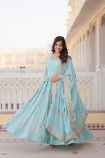 Load image into Gallery viewer, Deni Faux Georgette Anarkali | Shoppers Trend
