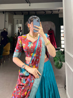 Load image into Gallery viewer, Nishali Dola Silk Dhavani Set | Langa Voni | Shoppers Trend
