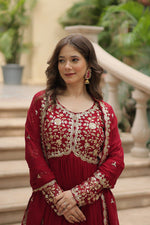 Load image into Gallery viewer, Sushila Faux Blooming Anarkali | Shoppers Trend
