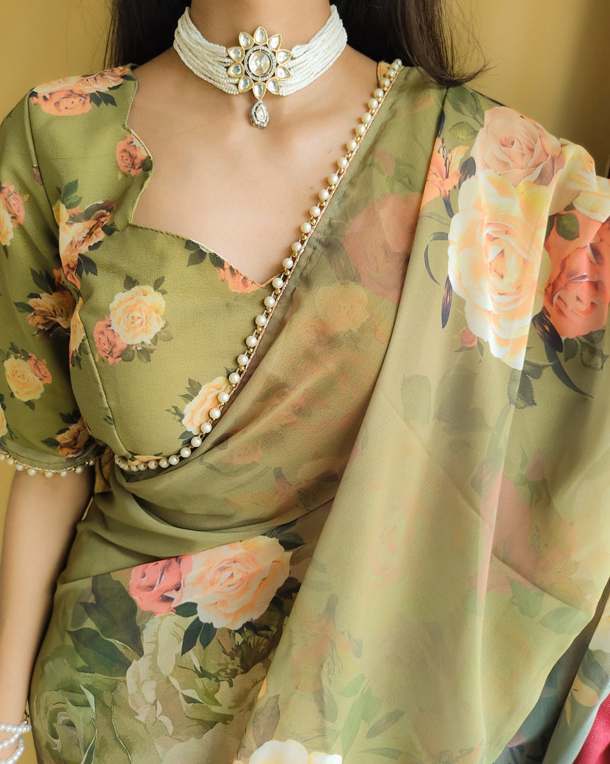 Mehendi green georgette saree with zari , Traditional mehendi color saree for haldi , Mehendi zari weaving saree for festivals , Wedding function mehendi color saree , Pure georgette mehendi saree with blouse , Soft mehendi zari saree for women , Elegant mehendi green festive saree , Lightweight mehendi saree with weaving , Green mehendi saree for haldi ceremony , Mehendi wedding guest saree ideas . 