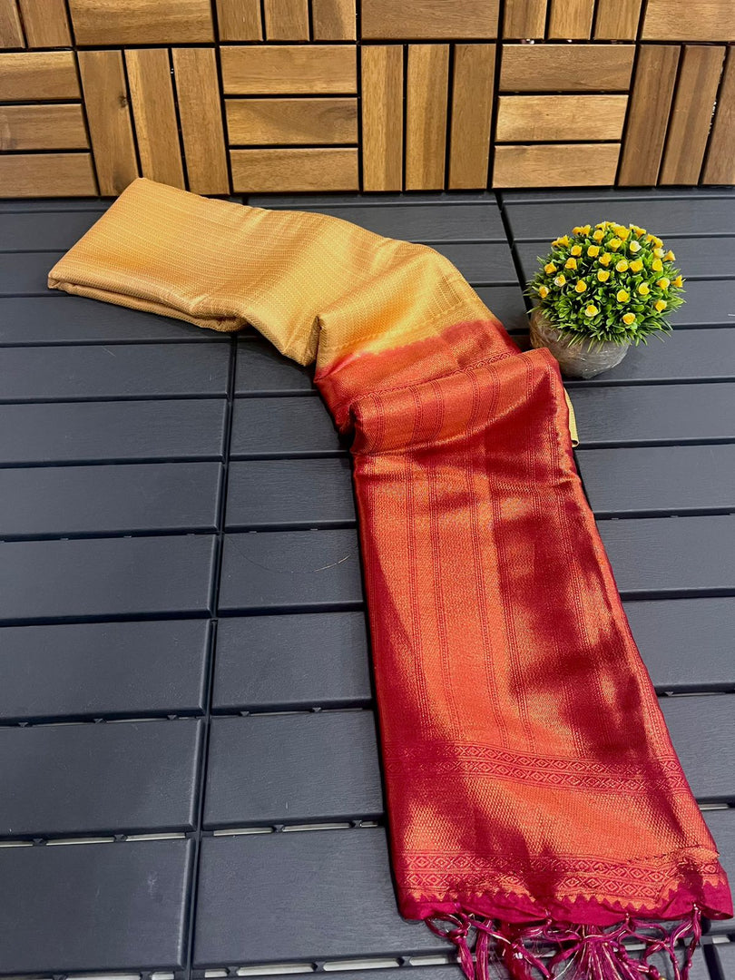 Aasha Kubera Pattu Softy Silk Saree | Shoppers Trend