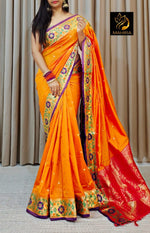 Load image into Gallery viewer, Soft Silk the most popular and highest quality silk in India , The states of Tamil Nadu, Karnataka, Andhra Pradesh, West Bengal, and Jammu and Kashmir are the main producers of Soft Saree in under 1499
