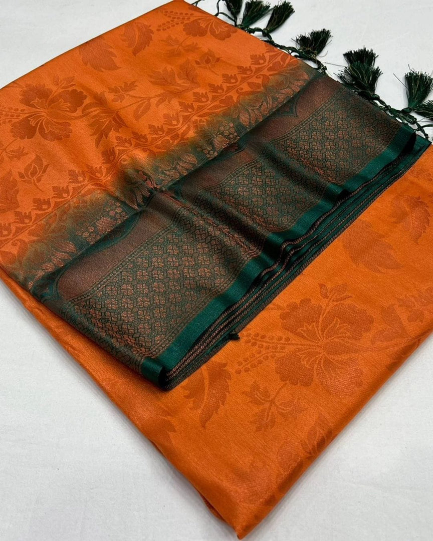 Soft Silk the most popular and highest quality silk in India , The states of Tamil Nadu, Karnataka, Andhra Pradesh, West Bengal, and Jammu and Kashmir are the main producers of Soft Saree in under  1500 .