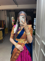Load image into Gallery viewer, Narayanpet Langa Voni Set
