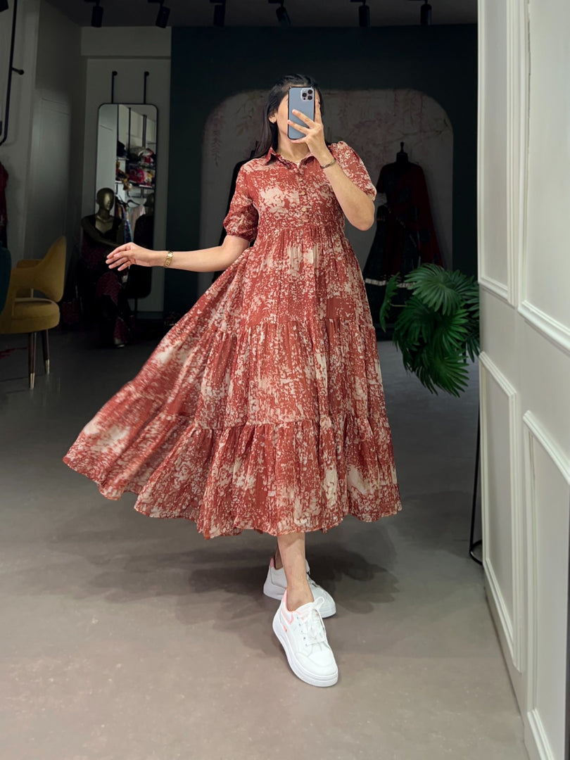 Shilpa Tabby Silk Dress | Shoppers Trend