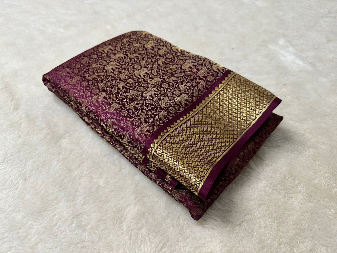 Disha Mysore Silk  Saree | Shoppers Trend