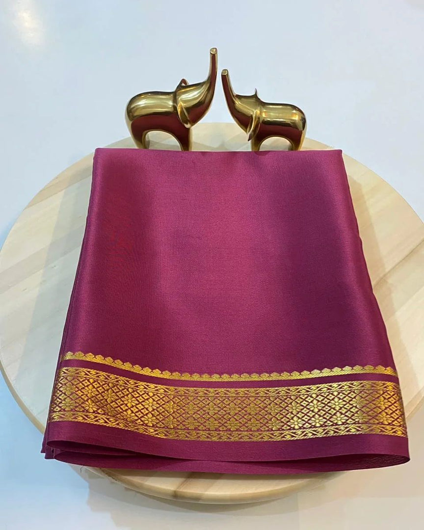 Hemali Semi-Mysore Silk Saree | Shoppers Trend