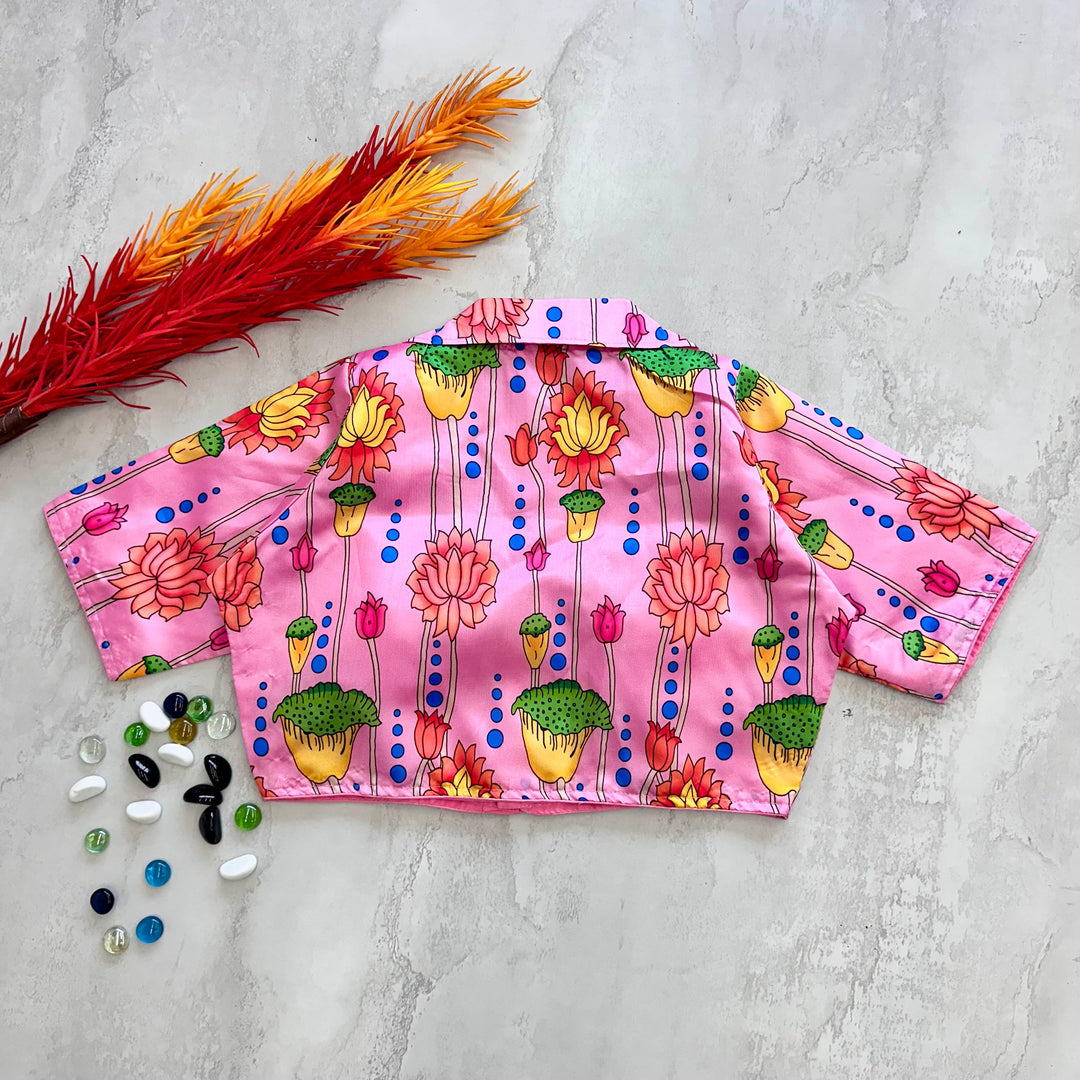 Yamika Chilly Silk Stitched Blouse | Shoppers Trend