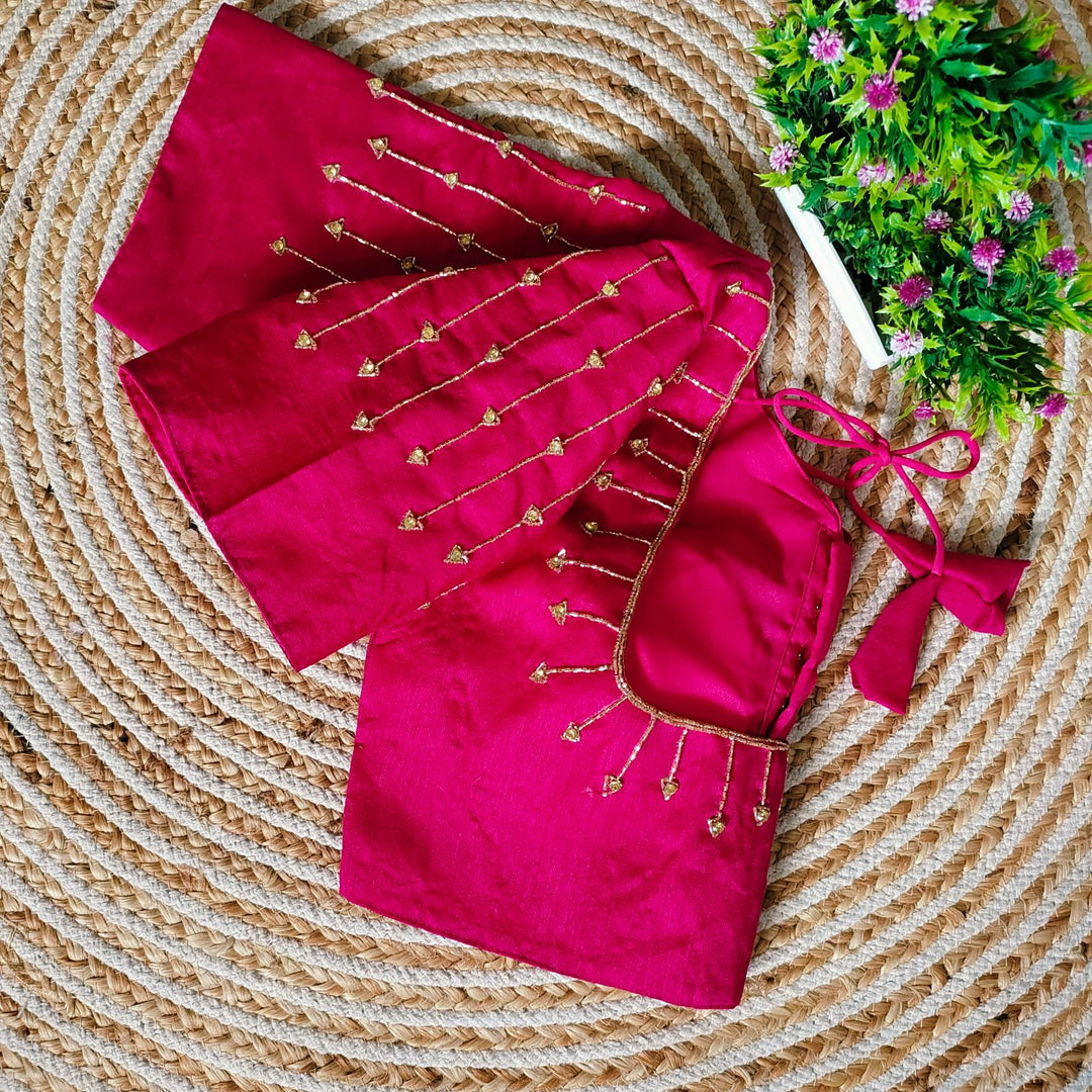 Bhumi Resham Silk Stitched Blouse | Shoppers Trend