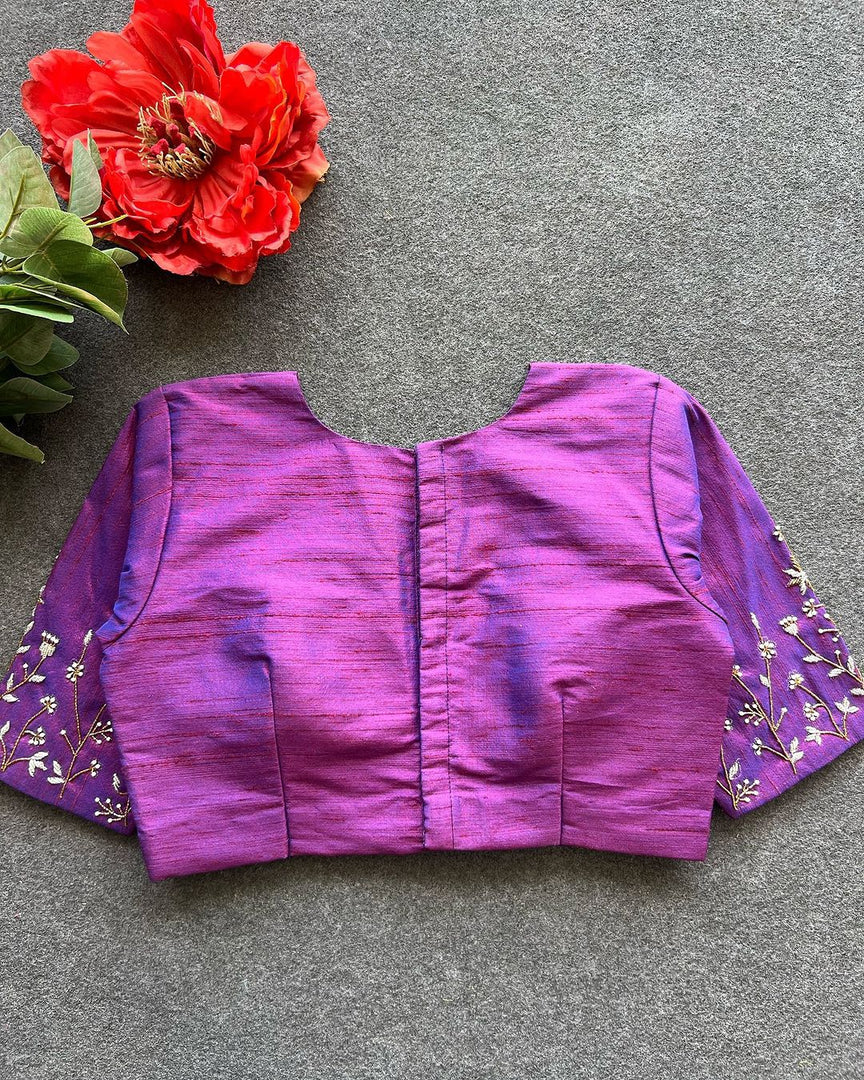 Heena Elzara Silk Stitched Blouse | Shoppers Trend