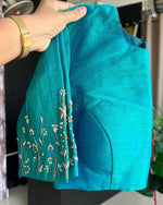 Load image into Gallery viewer, Heena Elzara Silk Stitched Blouse | Shoppers Trend
