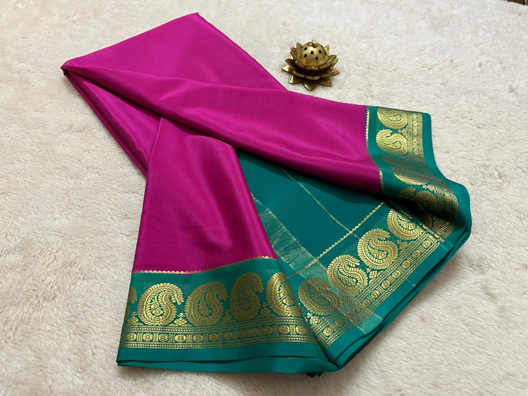 Sapana Semi-Mysore Silk Saree | Shoppers Trend