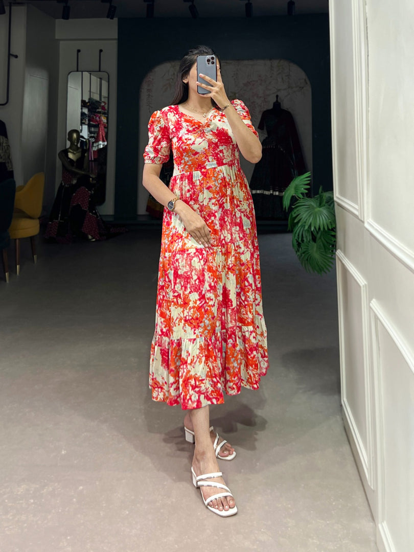 Neha Rayon Dress | Shoppers Trend