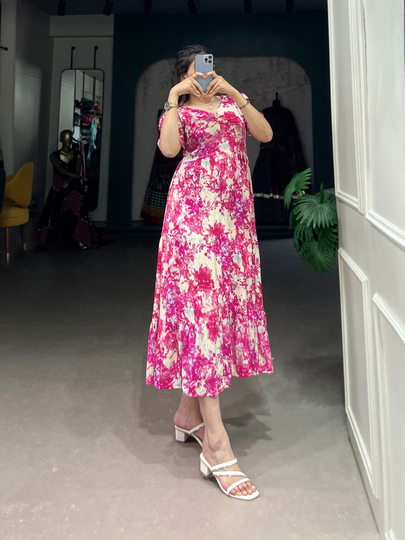 Neha Rayon Dress | Shoppers Trend