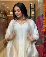 Load image into Gallery viewer, Jisha Heavy Banana Chanderi Silk Kurti | Shoppers Trend
