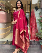 Load image into Gallery viewer, Jisha Heavy Banana Chanderi Silk Kurti | Shoppers Trend
