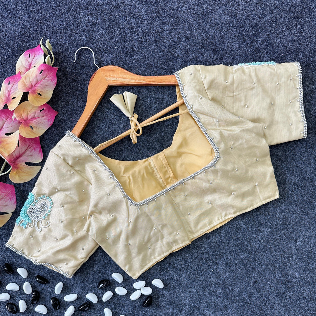 Seema Lemon Silk Stitched Blouse | Shoppers Trend