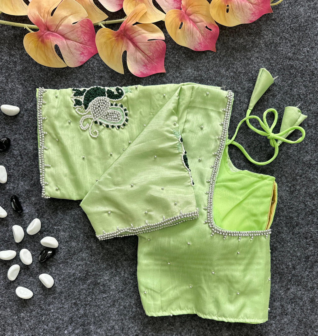 Seema Lemon Silk Stitched Blouse | Shoppers Trend