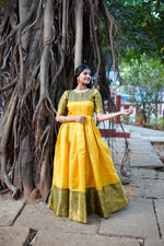 Load image into Gallery viewer, Maitri Kanjivaram Gown | Shoppers Trend
