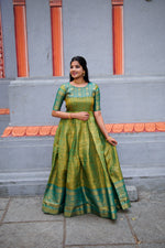 Load image into Gallery viewer, Maitri Kanjivaram Gown | Shoppers Trend
