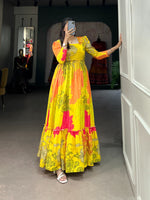 Load image into Gallery viewer, Rekha Crepe Silk Gown | Shoppers Trend
