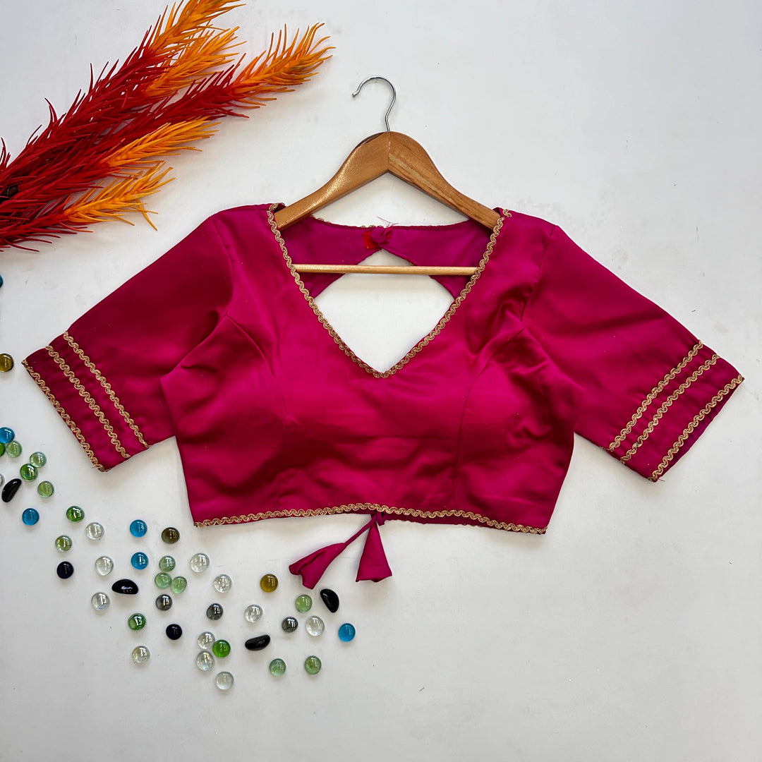 Viha Manali Silk Stitched Blouse | Shoppers Trend