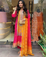 Load image into Gallery viewer, Reeva Satin Rani Kurti  | Shoppers Trend

