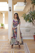 Load image into Gallery viewer, Rushi Russian Silk Anarkali | Shoppers Trend
