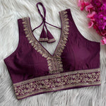 Load image into Gallery viewer, Vanya Chilly Silk Stitched Blouse | Shoppers Trend

