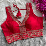Load image into Gallery viewer, Vanya Chilly Silk Stitched Blouse | Shoppers Trend
