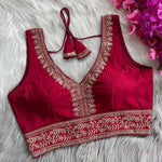 Load image into Gallery viewer, Vanya Chilly Silk Stitched Blouse | Shoppers Trend
