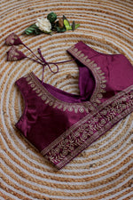 Load image into Gallery viewer, Vanya Chilly Silk Stitched Blouse | Shoppers Trend
