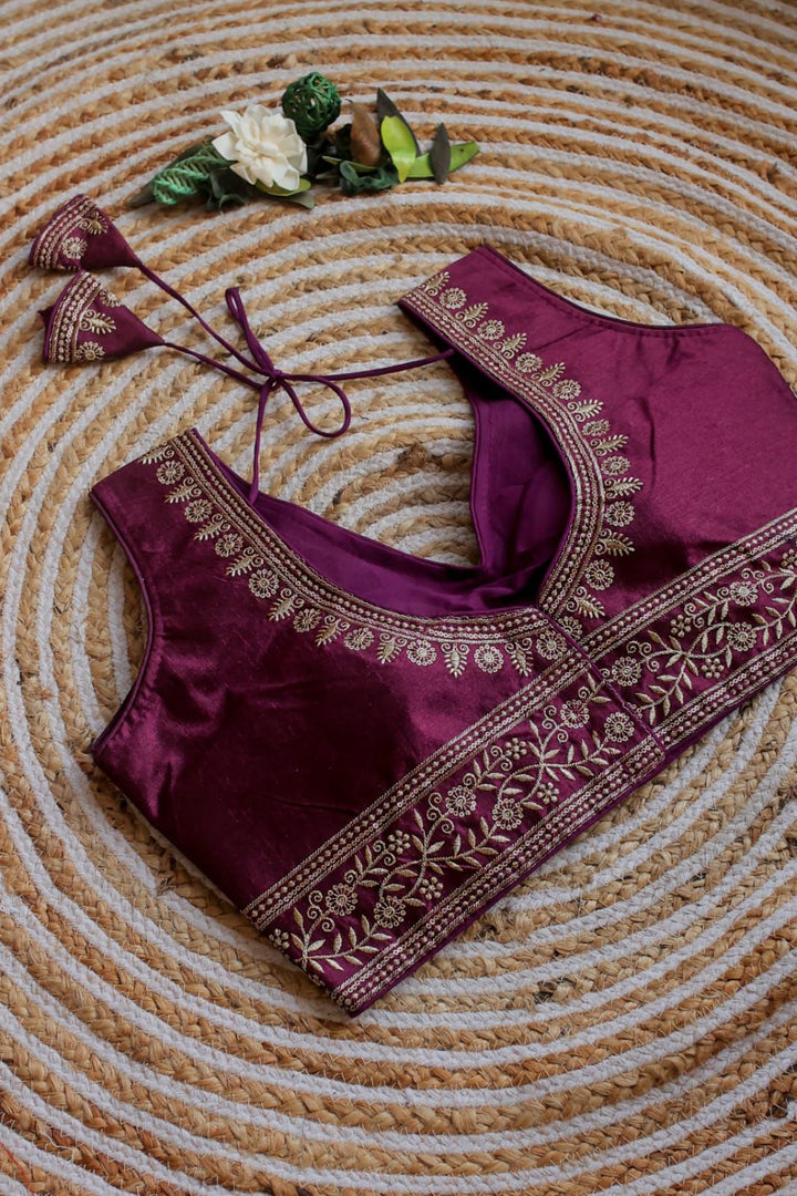 Vanya Chilly Silk Stitched Blouse | Shoppers Trend
