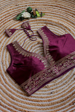 Load image into Gallery viewer, Vanya Chilly Silk Stitched Blouse | Shoppers Trend

