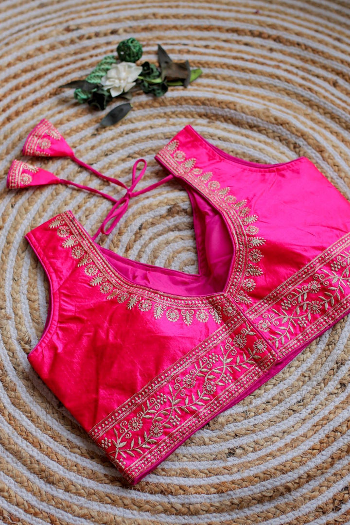 Vanya Chilly Silk Stitched Blouse | Shoppers Trend