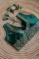 Load image into Gallery viewer, Vanya Chilly Silk Stitched Blouse | Shoppers Trend
