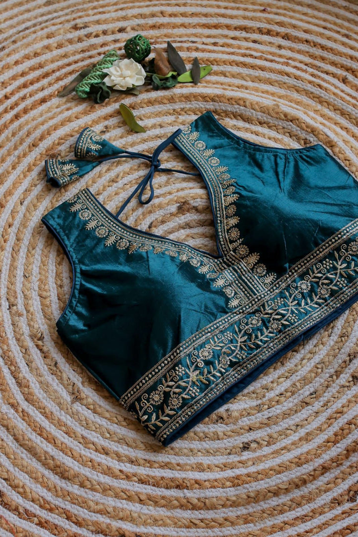 Vanya Chilly Silk Stitched Blouse | Shoppers Trend