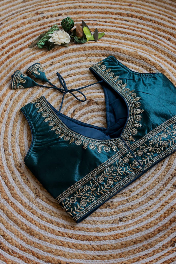 Vanya Chilly Silk Stitched Blouse | Shoppers Trend