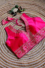 Load image into Gallery viewer, Vanya Chilly Silk Stitched Blouse | Shoppers Trend
