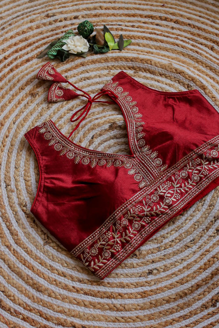 Vanya Chilly Silk Stitched Blouse | Shoppers Trend