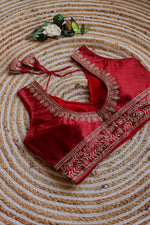 Load image into Gallery viewer, Vanya Chilly Silk Stitched Blouse | Shoppers Trend

