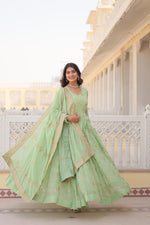 Load image into Gallery viewer, Deni Faux Georgette Anarkali | Shoppers Trend
