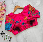 Load image into Gallery viewer, Veda Pure Silk Stitched Blouse | Shoppers Trend
